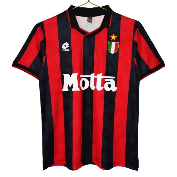 Camisola 1º Equipamento AC Milan Retro 1993-1994 Camisola 1º Equipamento AC Milan Retro 1993-1994