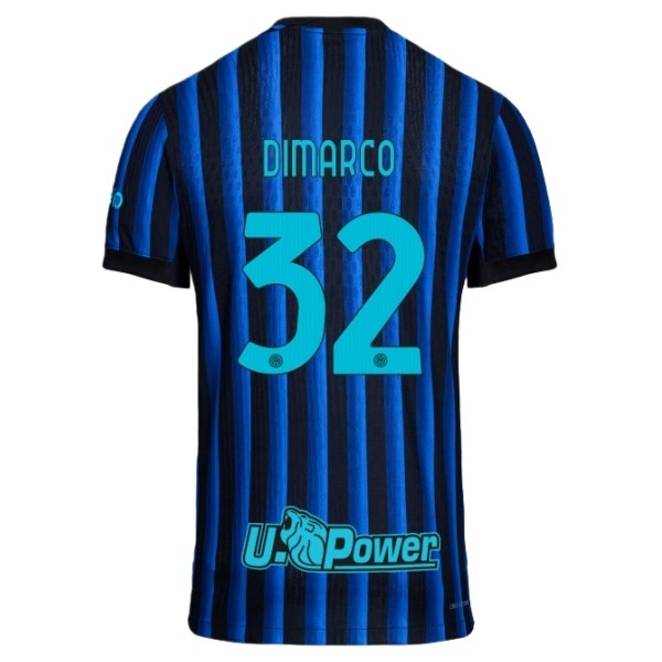 Camisola 1º Equipamento Inter Milan Dimarco 32 2025-2026 Camisola 1º Equipamento Inter Milan Dimarco 32 2025-2026