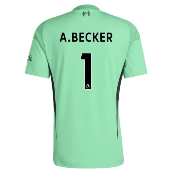 Camisola 1º Equipamento Liverpool A.Becker 1 Guarda-Redes 2025-2026 Camisola 1º Equipamento Liverpool A.Becker 1 Guarda-Redes 2025-2026