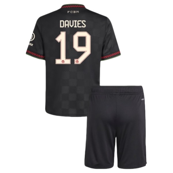 Camisola 3º Equipamento Bayern de Munique Davies 19 Criança 2025-2026 Camisola 3º Equipamento Bayern de Munique Davies 19 Criança 2025-2026