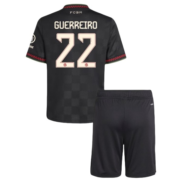 Camisola 3º Equipamento Bayern de Munique Guerreiro 22 Criança 2025-2026 Camisola 3º Equipamento Bayern de Munique Guerreiro 22 Criança 2025-2026