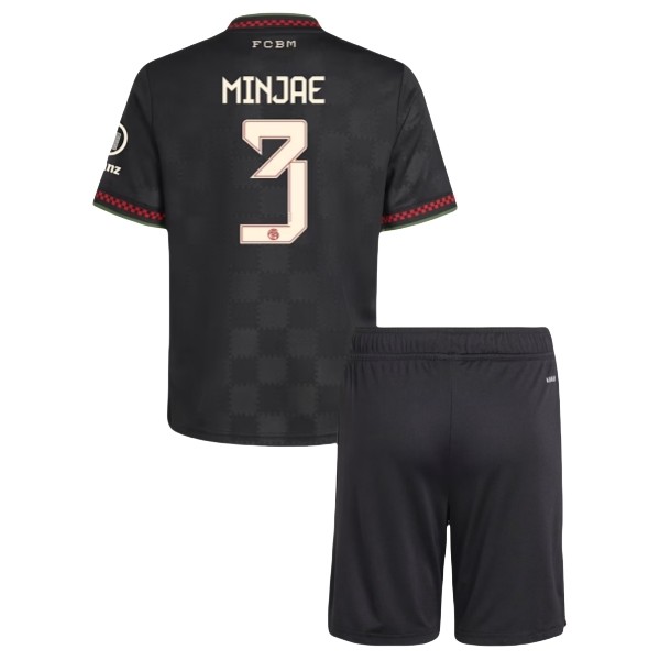 Camisola 3º Equipamento Bayern de Munique Minjae 3 Criança 2025-2026 Camisola 3º Equipamento Bayern de Munique Minjae 3 Criança 2025-2026