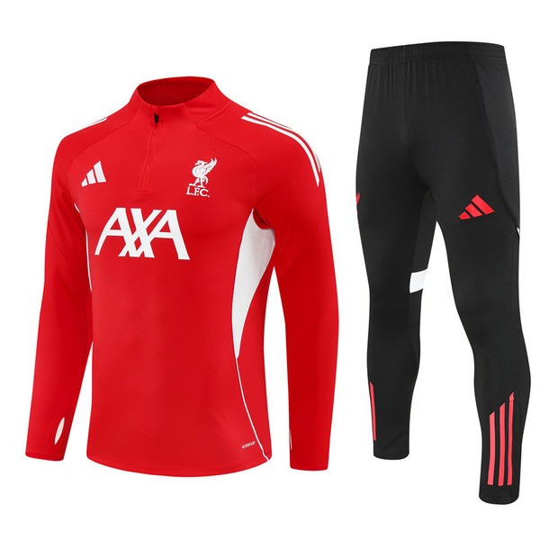 Liverpool Sweat Fato de Treino 2025-26 - 1-4 Zip Vermelho Liverpool Sweat Fato de Treino 2025-26 - 1-4 Zip Vermelho