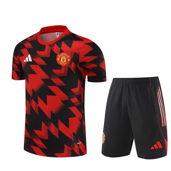 Manchester United Camisola Fato de Treino 2025-26 - Shorts Vermelho Manchester United Camisola Fato de Treino 2025-26 - Shorts Vermelho