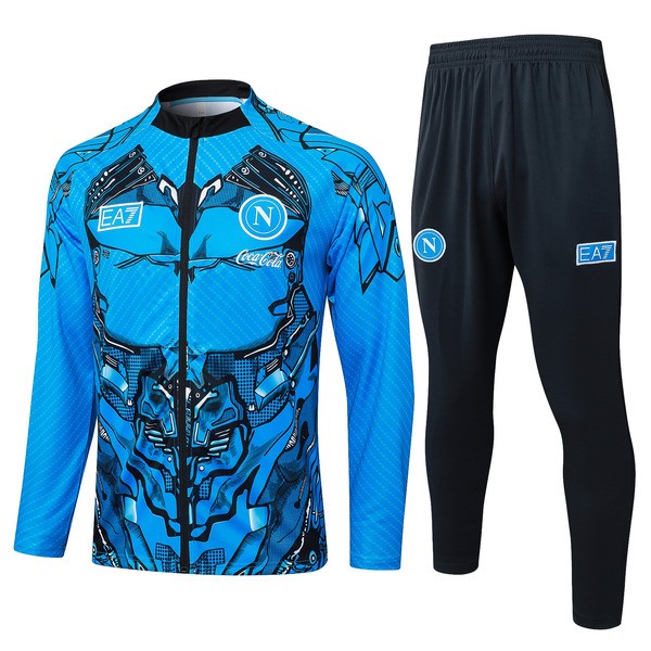 SSC Napoli Casaco Fato de Treino Criança 2025-26 - Azul SSC Napoli Casaco Fato de Treino Criança 2025-26 - Azul